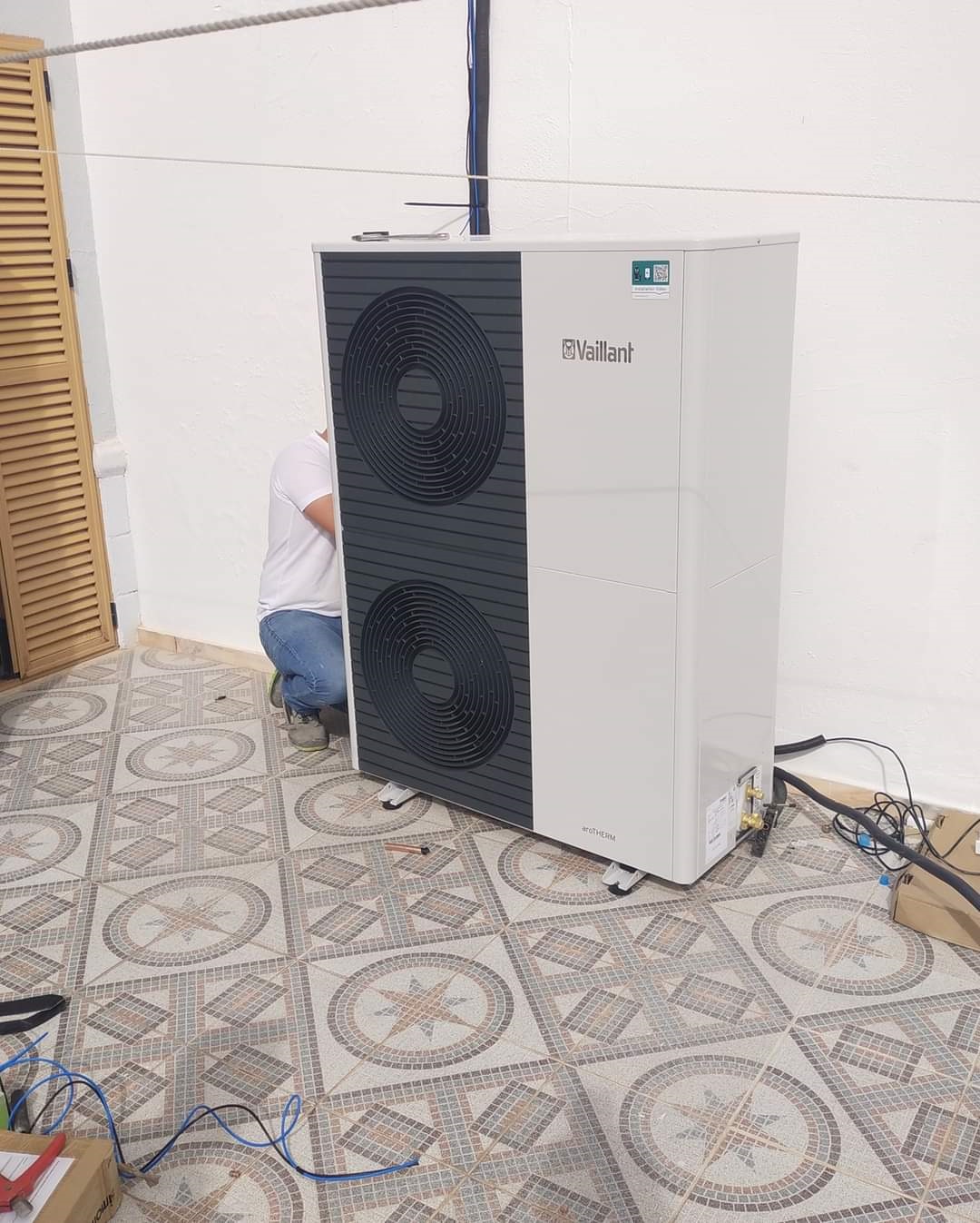 Instalación de aerotermia Vaillant