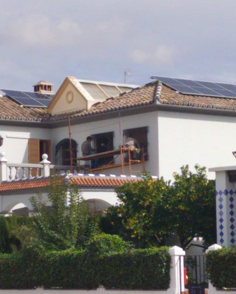 Instalaciones realizadas de placas solares.