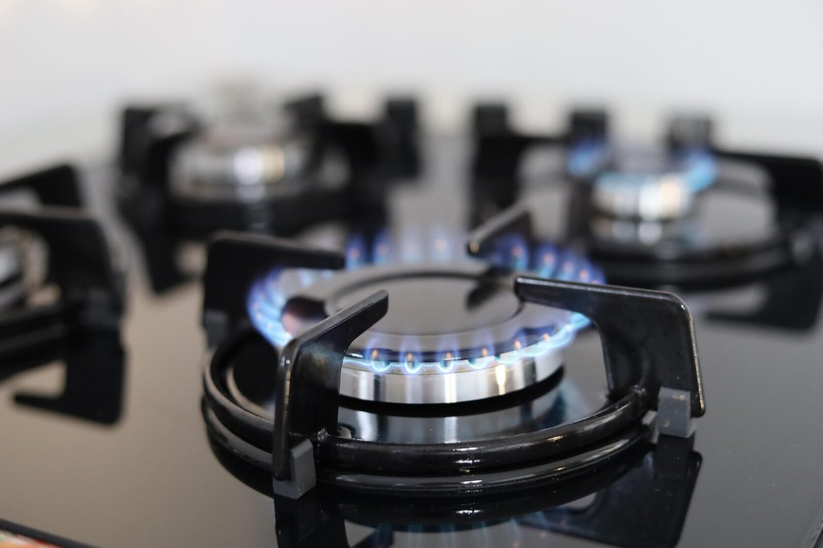 Fuego de una cocina de gas natural